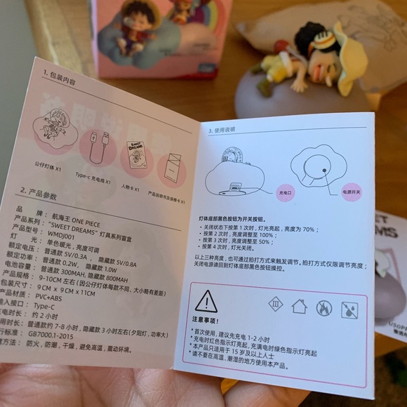 NEW One Piece Usopp Night Light Figure Lamp Bedside LED Light Rechargeable - Picture 6 of 17